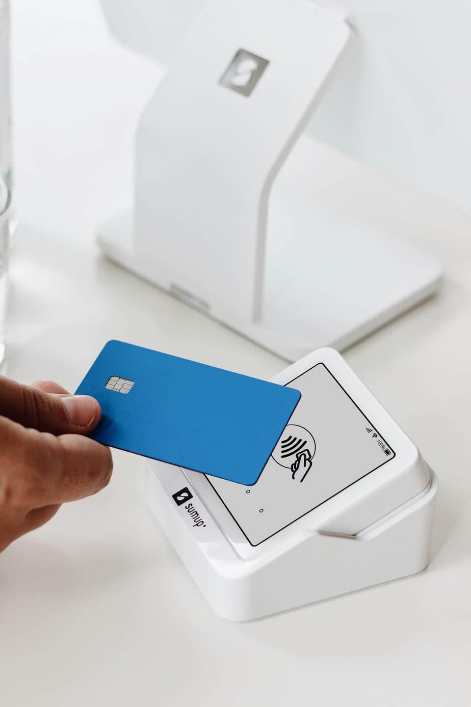 Contactless card payment at a retail terminal — credit card commerce